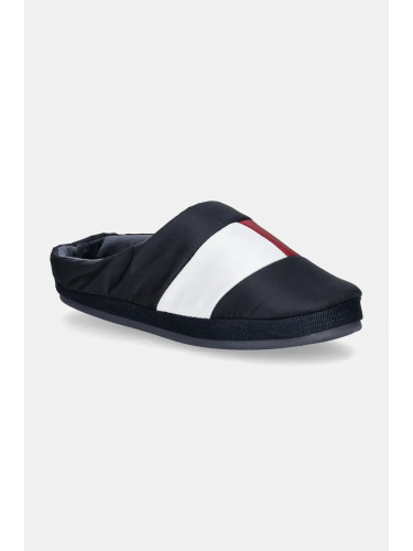 Пантофи Tommy Hilfiger HILFIGER NYLON FLAG HOUSE SHOE в тъмносиньо FM0FM05228