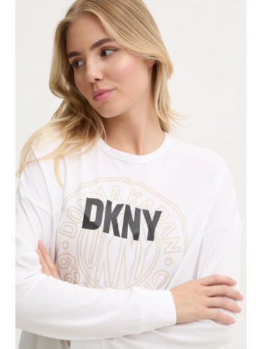 Горнище на пижама с дълги ръкави Dkny в бяло YI20021