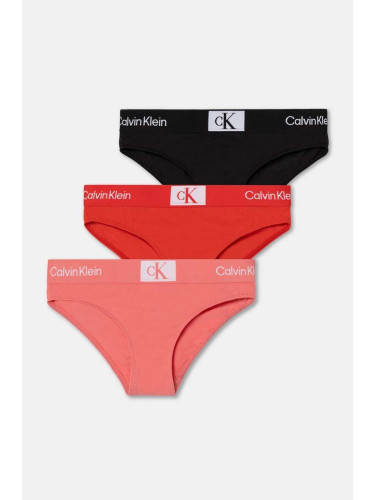 Детски бикини Calvin Klein Underwear (3 броя) в розово G80G800699