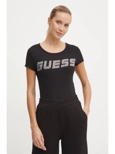 Тениска Guess KIARA в черно V4BI16 KCIV1