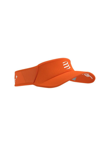 Козирка Compressport Visor Ultralight в оранжево с принт XHWU3894