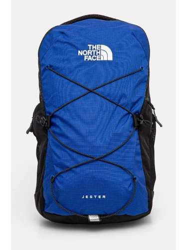 Раница The North Face Jester 28L в синьо голям размер с десен NF0A3VXF0IT1