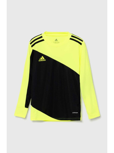 Детска блуза с дълги ръкави adidas Performance SQUAD GK21SYY в жълто с десен GN5794