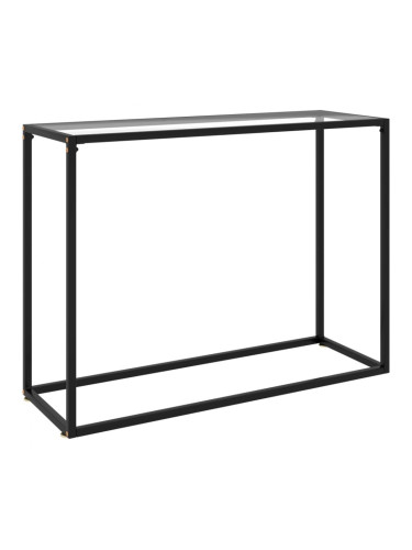 Sonata H Конзолна маса, прозрачна, 100x35x75 cм, закалено стъкло
