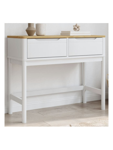 Sonata H Конзолна маса FLORO бяла 89,5x36,5x73 см бор масив