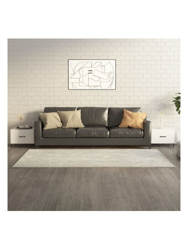 Sonata H Маса за кафе с метални крака 2 бр Бял гланц 50x50x40 см
