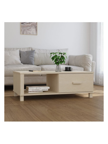 Sonata H Кафе маса HAMAR, меденокафява, 100x55x35 см, борово дърво масив