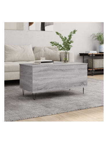 Sonata H Кафе маса, сив сонома, 90x44,5x45 см, инженерно дърво