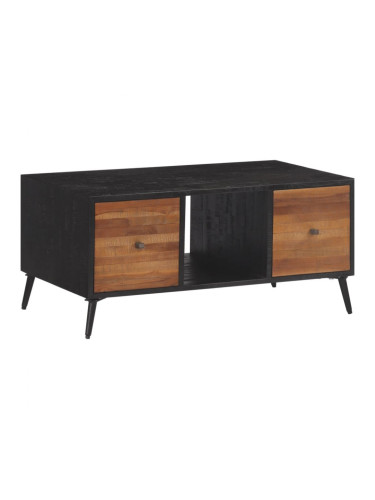Sonata H Маса за кафе 90x50x41 см масивно регенерирано тиково дърво