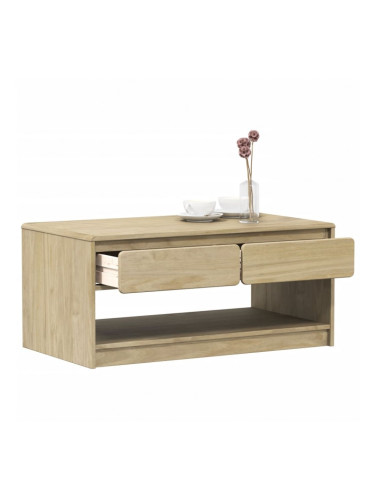 Sonata H Кафе маса SAUDA, дъб, 99x55x45 см, борово дърво масив