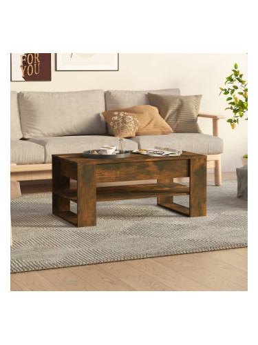 Sonata H Маса за кафе, опушен дъб, 102x55x45 см, инженерно дърво