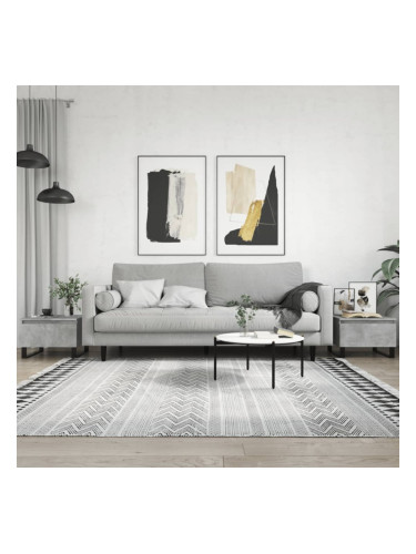 Sonata H Кафе маси, 2 бр, бетонно сиво, 50x46x35 см, инженерно дърво