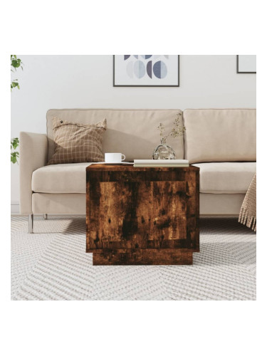 Sonata H Кафе маса, опушен дъб, 51x50x44 см, инженерно дърво