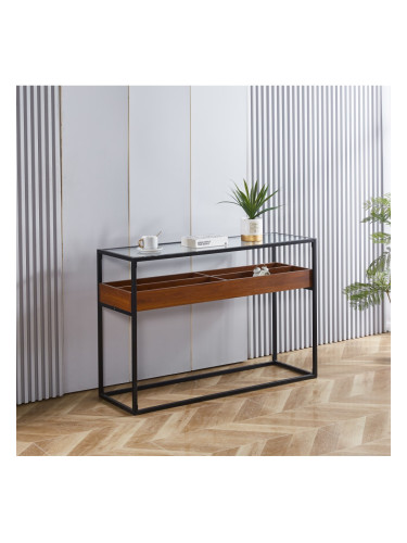 Конзола MAKENA, орех/черно