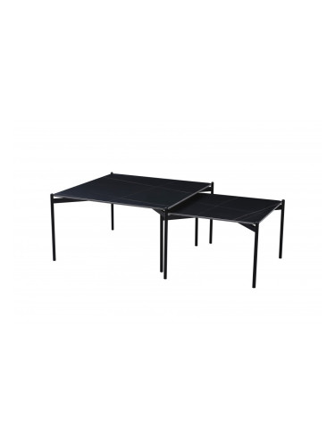 Комплект 2 маси ELIZA, черен мрамор/черно