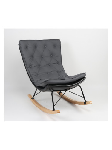 Люлеещ фотьойл ATLAS сиво/черно/натурално