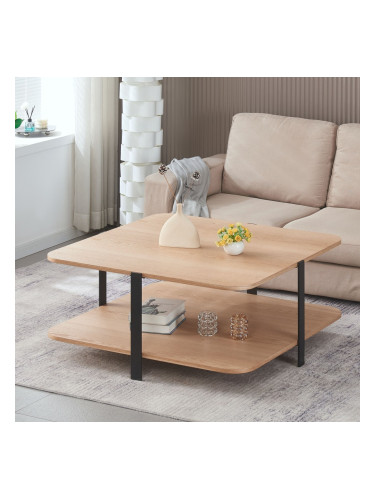 Холна маса KEISY, натурален дъб/черно