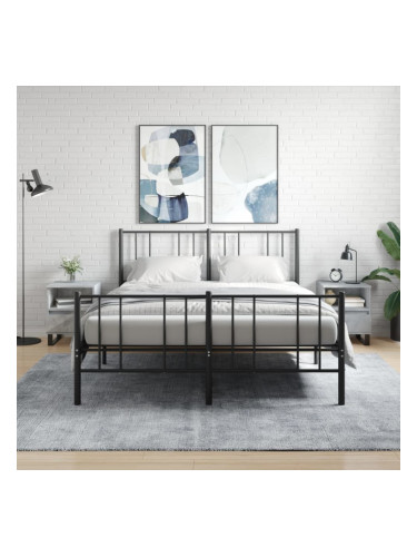 Sonata H Нощни шкафчета 2 бр бетонно сив 40x35x50 см инженерна дървесина