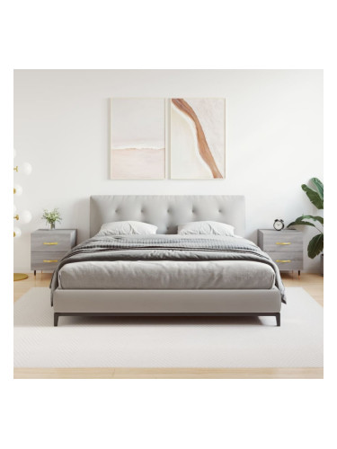 Sonata H Нощни шкафчета 2 бр сив сонома 40x35x47,5 см инженерно дърво