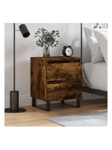 Sonata H Нощно шкафче опушен дъб 40x35x50 см инженерно дърво