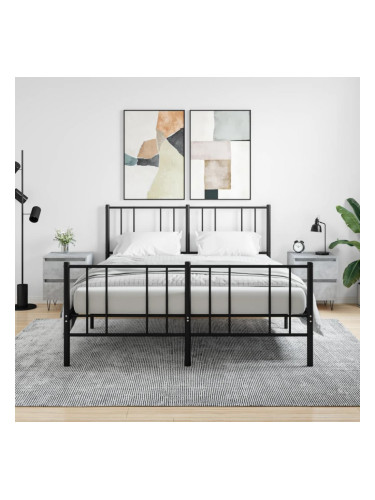 Sonata H Нощни шкафчета 2 бр бетонно сив 40x35x50 см инженерна дървесина