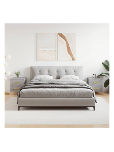 Sonata H Нощни шкафчета 2 бр сив сонома 40x35x47,5 см инженерно дърво