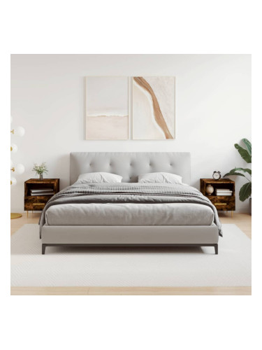 Sonata H Нощни шкафчета 2 бр опушен дъб 40x35x47,5 см инженерно дърво