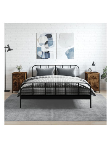 Sonata H Нощни шкафчета 2 бр опушен дъб 40x42x60 см инженерно дърво