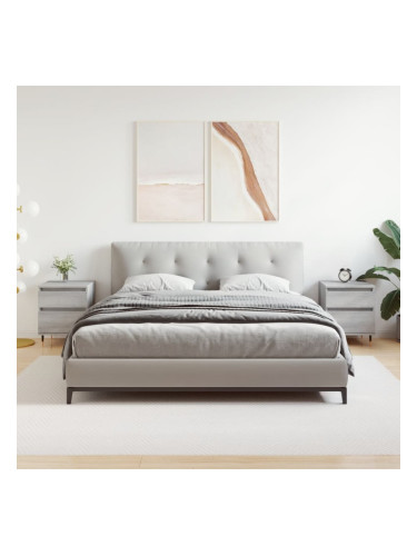 Sonata H Нощни шкафчета 2 бр сив сонома 40x35x50 см инженерно дърво