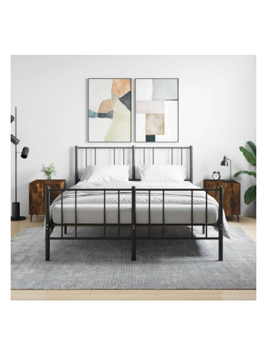 Sonata H Нощни шкафчета 2 бр опушен дъб 40x40x50 см инженерно дърво