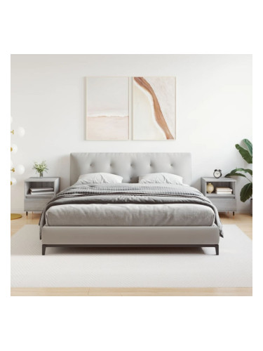 Sonata H Нощни шкафчета 2 бр сив сонома 40x35x50 см инженерно дърво