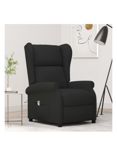 Sonata H Wingback електрически реклайнер стол, черен, текстил
