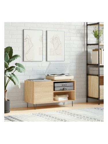 Sonata H Шкаф за винилови плочи сонома дъб 85x38x48 см инженерно дърво
