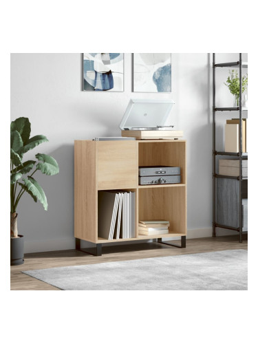 Sonata H Шкаф за винилови плочи сонома дъб 84,5x38x89 см инженерно дърво