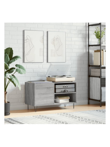 Sonata H Шкаф за винилови плочи сив сонома 85x38x48 см инженерно дърво
