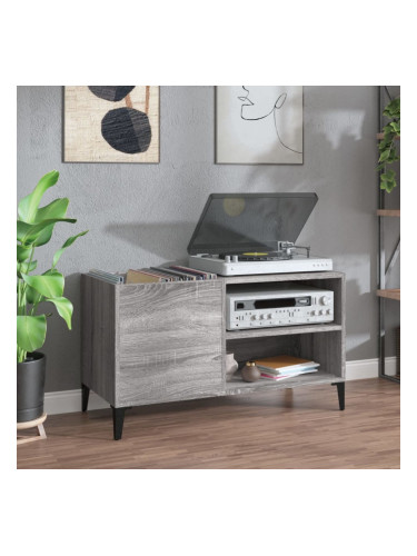 Sonata H Шкаф за винилови плочи сив сонома 84,5x38x48 см инженерно дърво