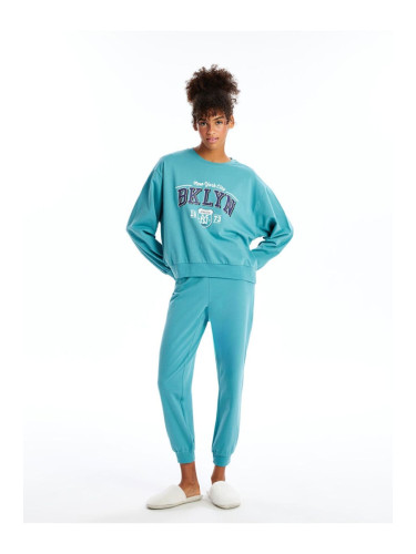 LC Waikiki Lcwk Crew Neck Printed Women's Pajamas Set