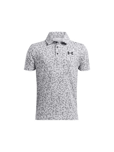 UA Playoff Printed Polo-WHT