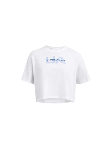 Women's T-shirt Under Armour W BOXY CROP BRANDED SS