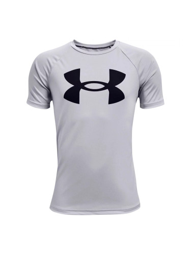 Under Armour Tech Big Logo SS Boys' T-Shirt - Light Grey