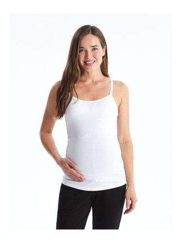 LC Waikiki Lcw U Neck Plain Strappy Maternity Tank Top