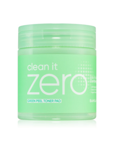 Banila Co. clean it zero Green Peel Toner Pad ексфолиращи тампони за лице за мазна и проблемна кожа 70 бр.