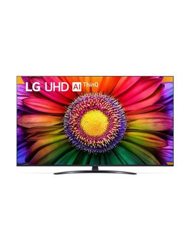 Телевизор LG 50UR81003LJ, 55" 4K UltraHD TV 4K (3840 x 2160), DVB-T2/C/S2, webOS 23 Smart TV, ThinQ AI, A5 AI 4K Gen6, WiFi, HDR10 pro, HLG, ALLM/HGiG, 4K Upscaling, AI Sound, Voice Controll, HDMI eARC,Quick Card, CI, LAN, USB, BT, Cresce