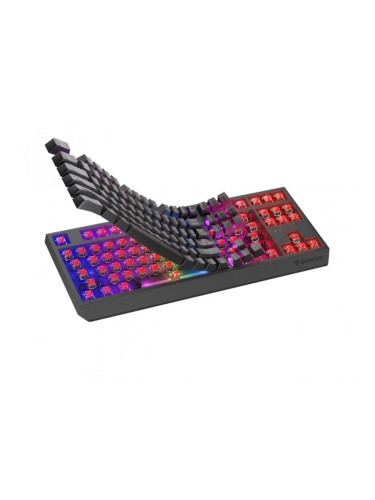 Клавиатура Genesis Gaming Keyboard Thor 230 TKL Wireless US Black RGB Mechanical Outemu Red