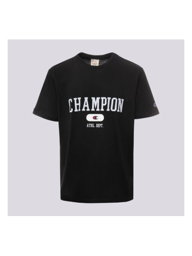 Champion Тениска Crewneck Тениска мъжки Дрехи Тениски 220432KK001 Черен