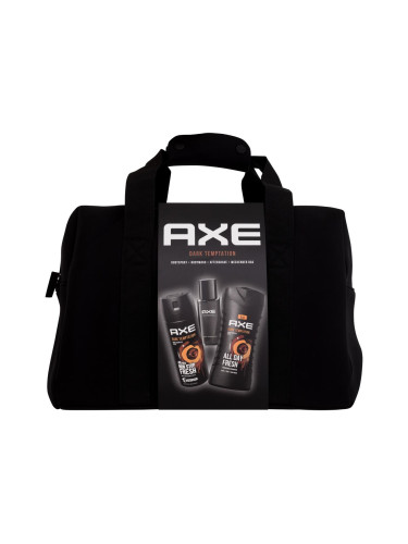 Axe Dark Temptation Подаръчен комплект душ гел 250 ml + дезодорант 150 ml + афтършейв 100 ml + чанта за уикенда