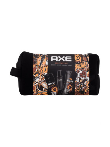 Axe Dark Temptation Подаръчен комплект душ гел 250 ml + дезодорант 150 ml + афтършейв 100 ml + козметична чанта