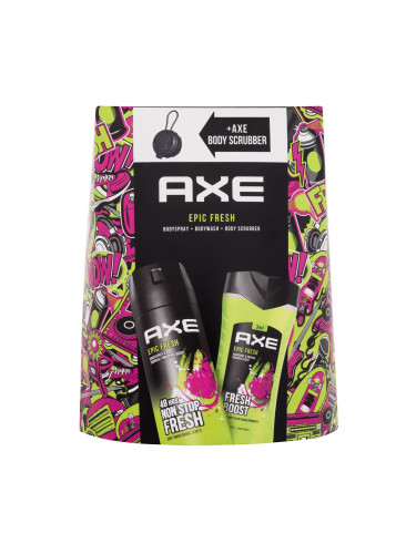 Axe Epic Fresh 3in1 Подаръчен комплект душ гел 250 ml + дезодорант 150 ml + гъба за баня