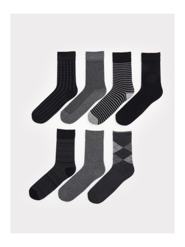 LC Waikiki Men's Printed Socks 7 Pack