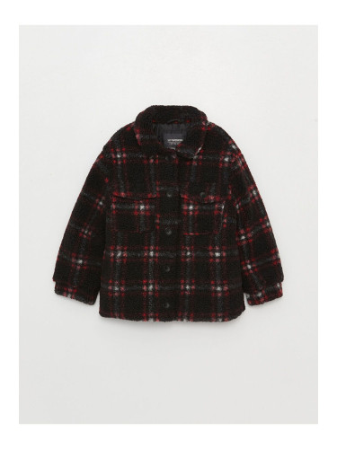 LC Waikiki Lcw Plaid Girls Plush Coat